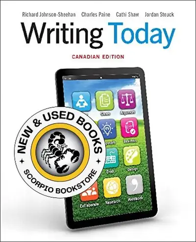 Writing Today 1st Canadian Edition 9780134457628, View more