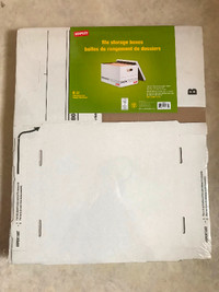 Staples File Storage Boxes 6pk (in plastic new))