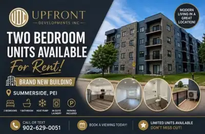 New building located close to all amenities Assigned Parking In unit laundry Pet friendly 2 tennant...