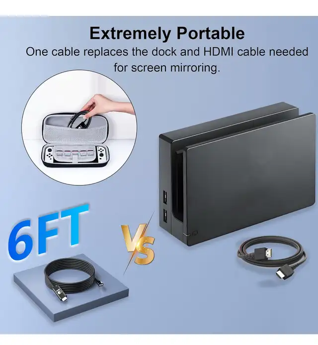 New Pack Switch Dock for Nintendo Switch/NS OLED, Switch TV Adap in Nintendo Switch in Kitchener / Waterloo - Image 4