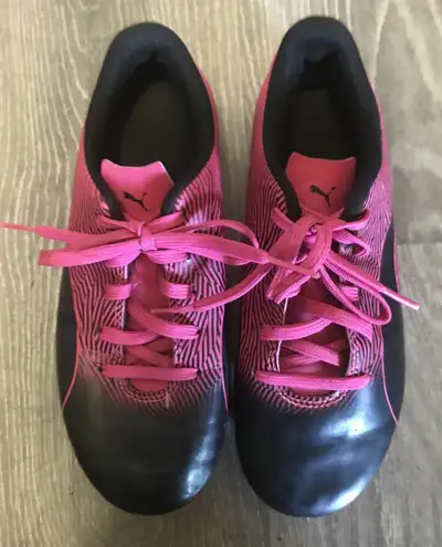 Girl's Puma Cleats - Size 3 - Barely Used, View more