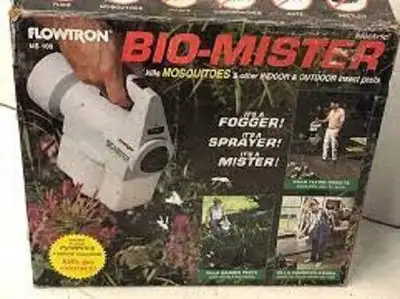 Selling an indoor/outdoor Flowtron Bio Mister/sprayer insect killer ,it is electric with easy to fil...