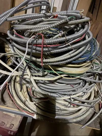 Renovation materials, new and used. -electrical boxes, conduit, wire, breakers, lighting -data boxes...