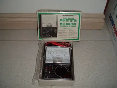 Micronta Range Doubler Multitester. Mint condition. 43 ranges. 50,000 Ohms/Volt DC, 10,000 Ohms/Volt...