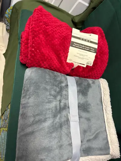 2 new never used warm blankets, View more