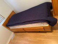 Single or twin sizes bed no mattress 