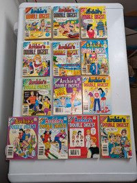 Archie's Double Digest comics - lot of 13