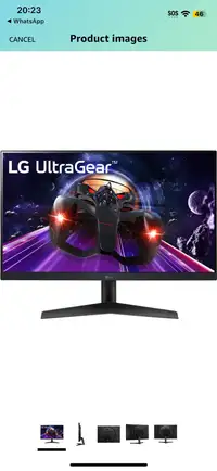 LG Ultragear 24GN60R-B 24-inch Gaming Monitor with IPS Display,1