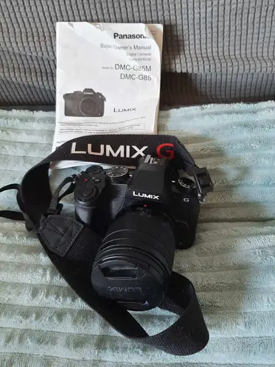 I'm selling a used Panasonic Lumix DMC-G85 camera, which is a versatile mirrorless camera perfect fo...
