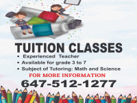 Tutor for maths and science