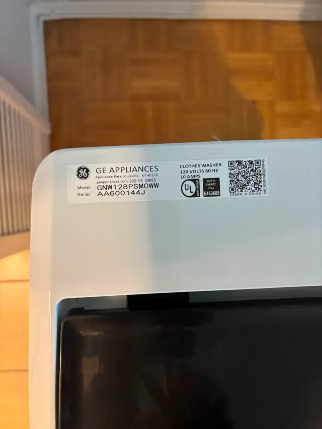GE PORTABLE WASHING MACHINE62863281161473121