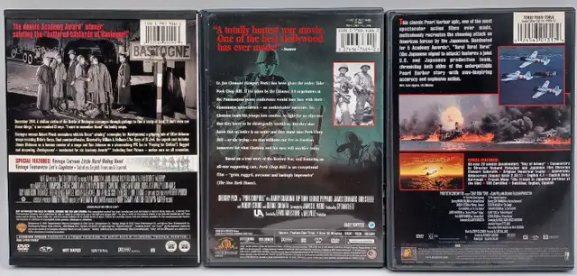3 War Movies DVD Battleground 1949 Pork Chop Hill 1959 Tora Tora in CDs, DVDs & Blu-ray in City of Montréal - Image 3