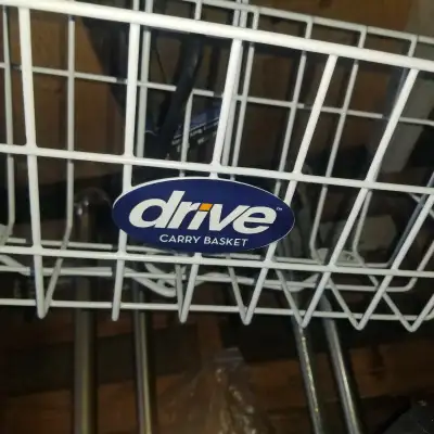 White Drive walker basket, View more