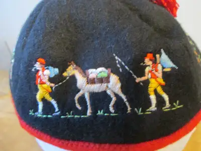 Felt beanie cap, View more