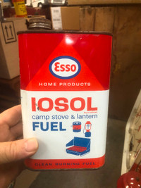 Esso IOSOL Camp Stove & Lantern Fuel Tin