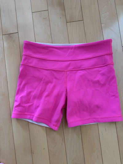 Lululemon Pink Reversible Shorts - Size 4, View more