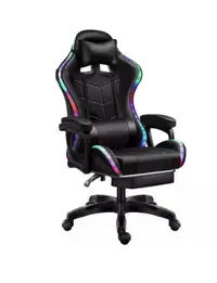RGB Gaming Chair With Footrest