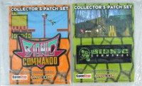 2x Bionic Commando Collector's Iron On Patch Set (2 patches) NEW