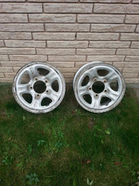 2-15" steel rims. $40. i believe they were on my jeep.