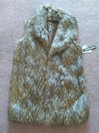Brand new faux fur vest