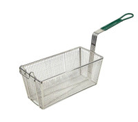 FRY BASKET WITH LONG PLASTIC HANDLE!!