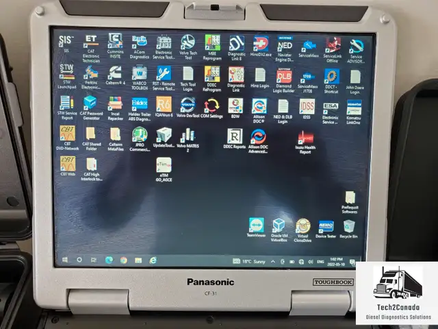 Diesel Diagnostics Truck Scanner Toughbook Laptop ON Road in Heavy Equipment Parts & Accessories in Kelowna - Image 5