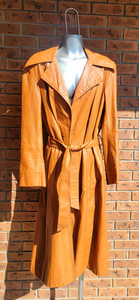 Vintage Imperial Leather Trench Coat
