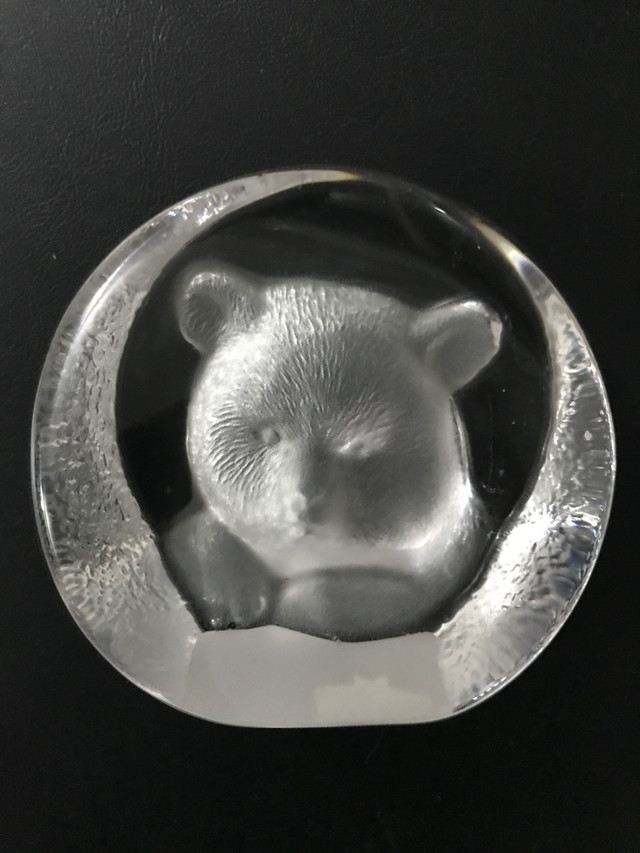Crystal Bear Sculpture (Paperweight) by “Zajecar” in Arts & Collectibles in Bedford