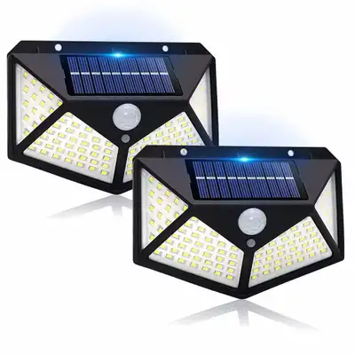 Solar-Powered LED Wall Lamp with a PIR Motion Sensor , View more