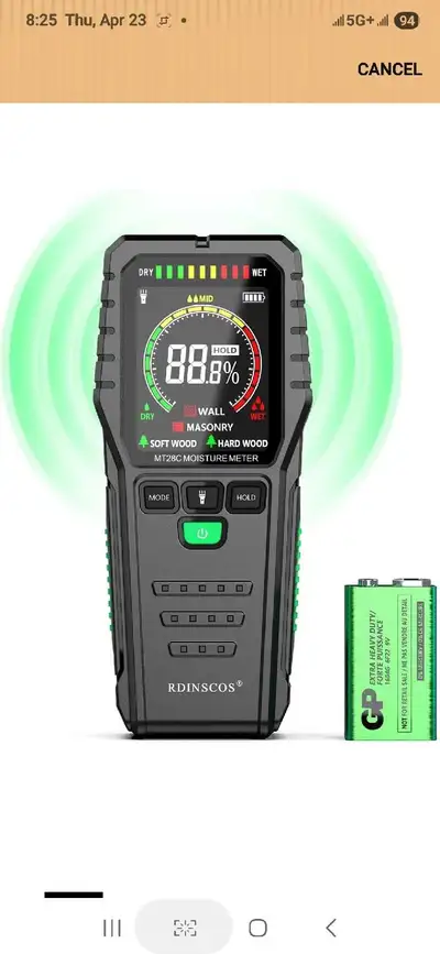 Pinless Wood Moisture Meters Drywall Moisture Detector for Lumbe, View more