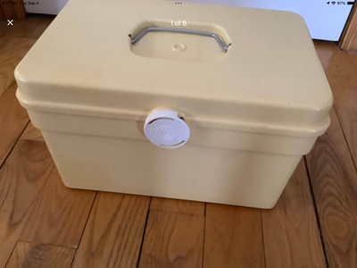 Vintage Sewing Box Chock Full of Vintage Sewing Notions, View more