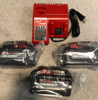 *Brand New* Milwaukee M18 3Pack XC6.0 Batteries and Charger