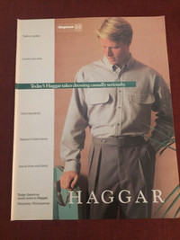 1988 Haggar’s Fashion Original Ad