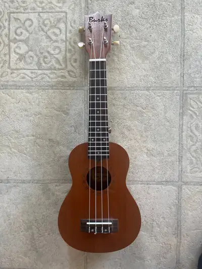 If you are looking to learn to play the ukulele here is your chance! Burks ukulele. 21” Has a place...