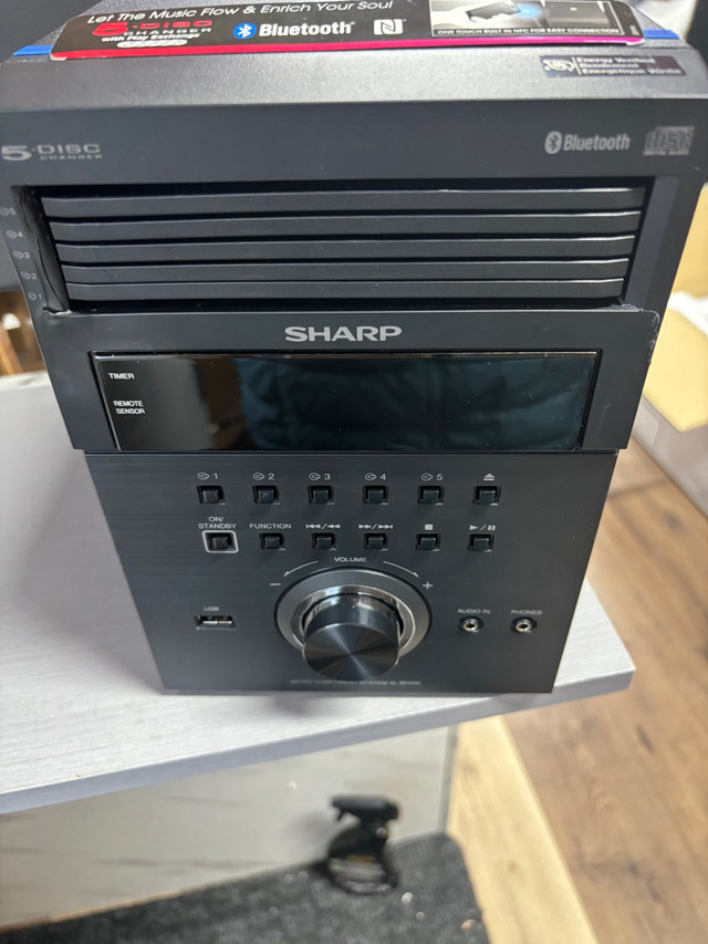 Sharp XL-BH250 5-Disc Micro System with Bluetooth in Stereo Systems & Home Theatre in Cambridge - Image 4