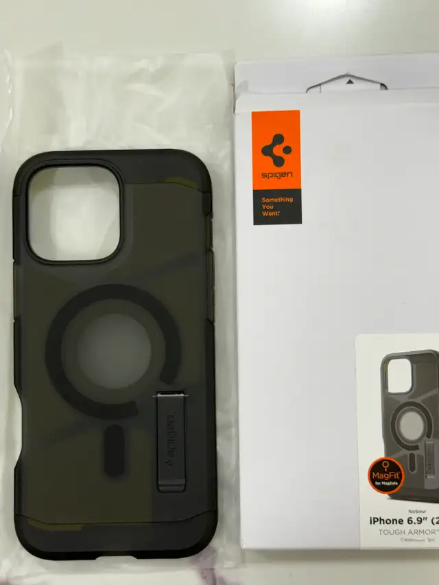 Spigen Case for iPhone 16 Pro Max Case, Tough Armor [MagFit] in Cell Phone Accessories in Windsor Region - Image 2