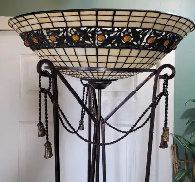 Tiffany style floor torch lamp , View more