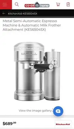 KitchenAid® Metal Semi-Automatic Espresso Machine  in Coffee Makers in Windsor Region - Image 7