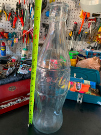 20” Tall Coca Cola Glass Bottle