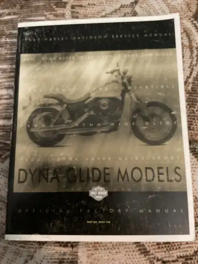 1999 Harley-Davidson Dyna DynaGlide Service Manual $100CAD Gently used Condition Covers all FX Twin...