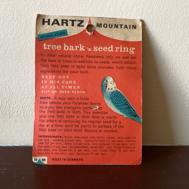 Vintage RARE NIP Hartz Mountain Budgie Canary Bird Food Seed in Arts & Collectibles in Kamloops - Image 3