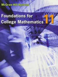 Foundations for College Mathematics 11 9780070780842