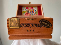 VINTAGE Flor Fina Cigar Boxes