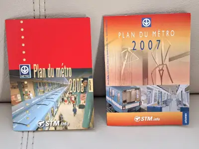 Autobus Métro STM Montreal Plan du Métro 2005-2007, View more