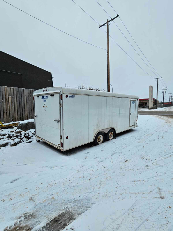 2011 enclosed utility trailer for sale$8000 – no trades, serio in Cargo & Utility Trailers in Prince Albert