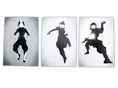 3 Avatar Displate Metal Wall Art Set, View more