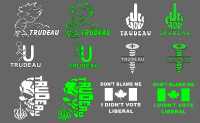 Trudeau Window Decals PLUS more Decals