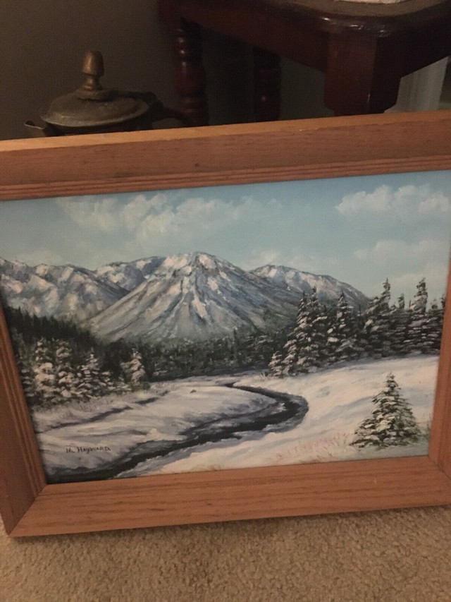 Winter mountain scene in Arts & Collectibles in Ottawa - Image 2