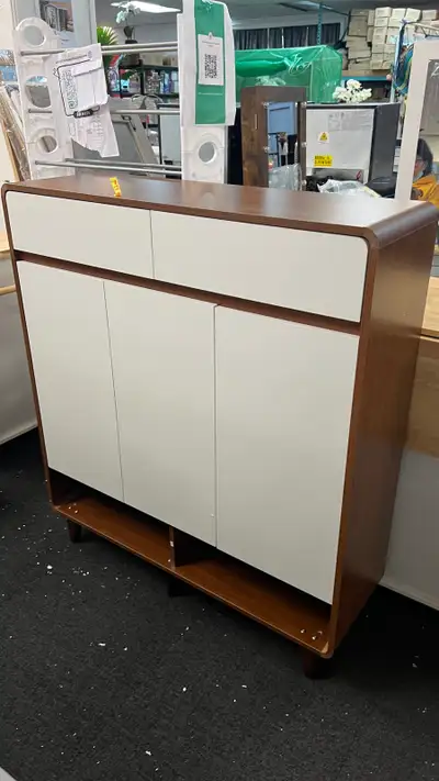 Shoe Cabinet with Drawers and Doors, Wooden Shoe Storage Cabinet, View more