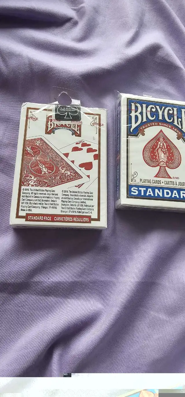 Bicycle Poker Size Standard Index Playing Cards 4 decks in Toys & Games in City of Toronto - Image 3